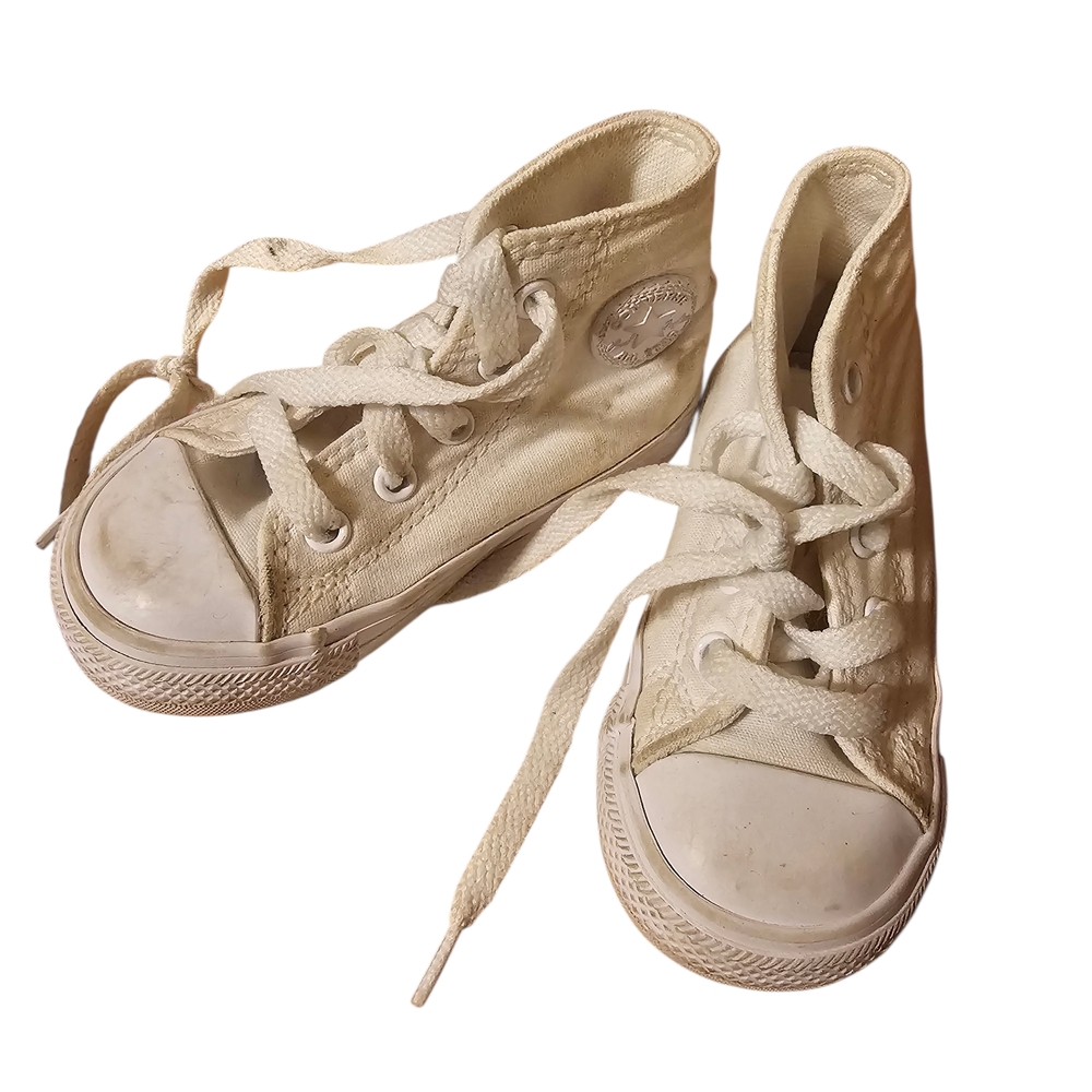 Cream High-Top Sneakers